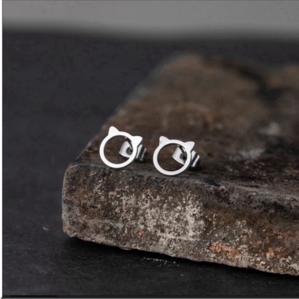 🔥5 for $25🔥 Stainless Steel Cat Earrings